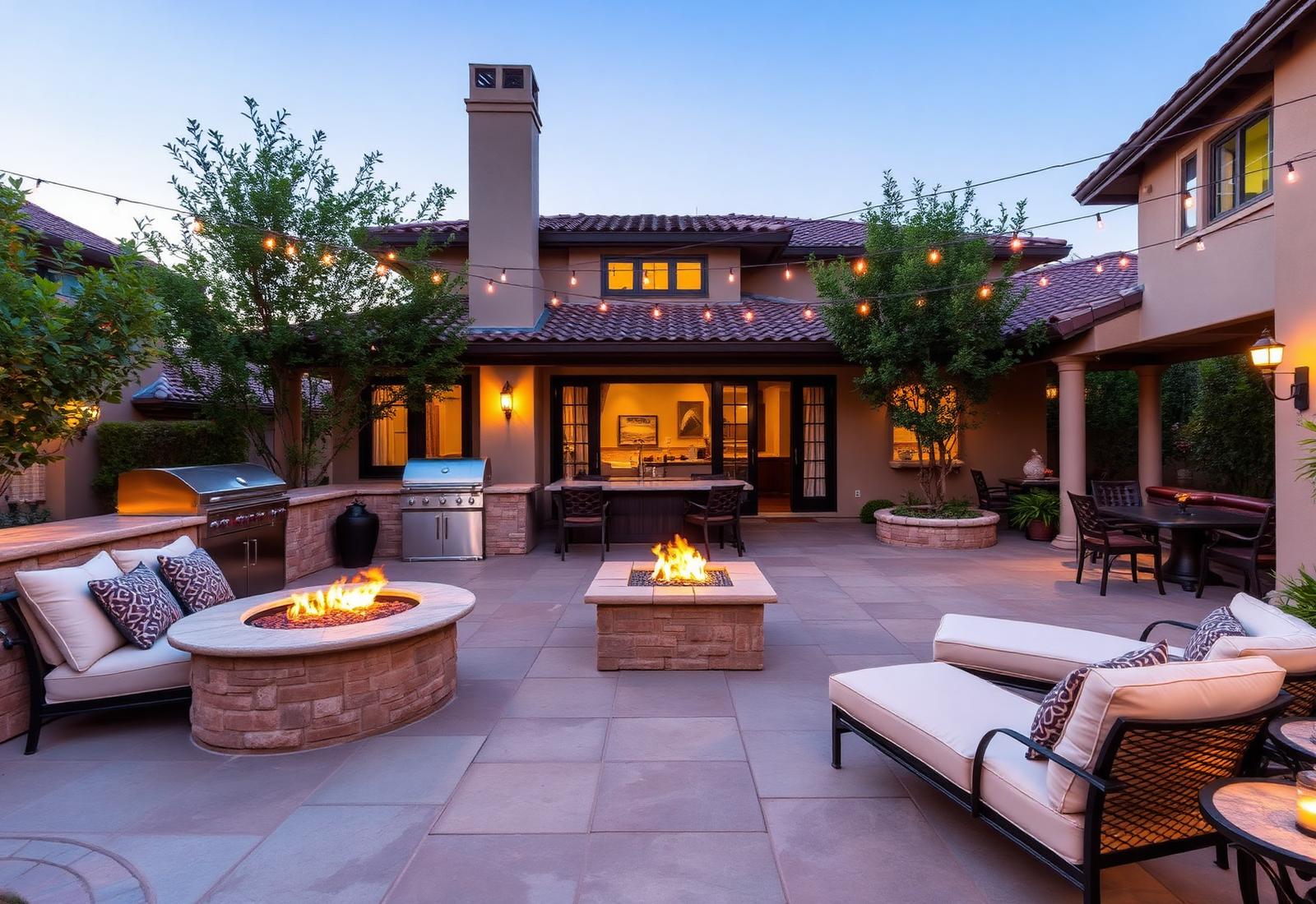 Entertainer's backyard